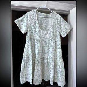 A new day white pattern dress